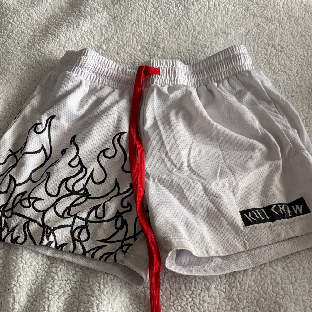 Kill Crew Athletic Shorts with Red and Black Accents